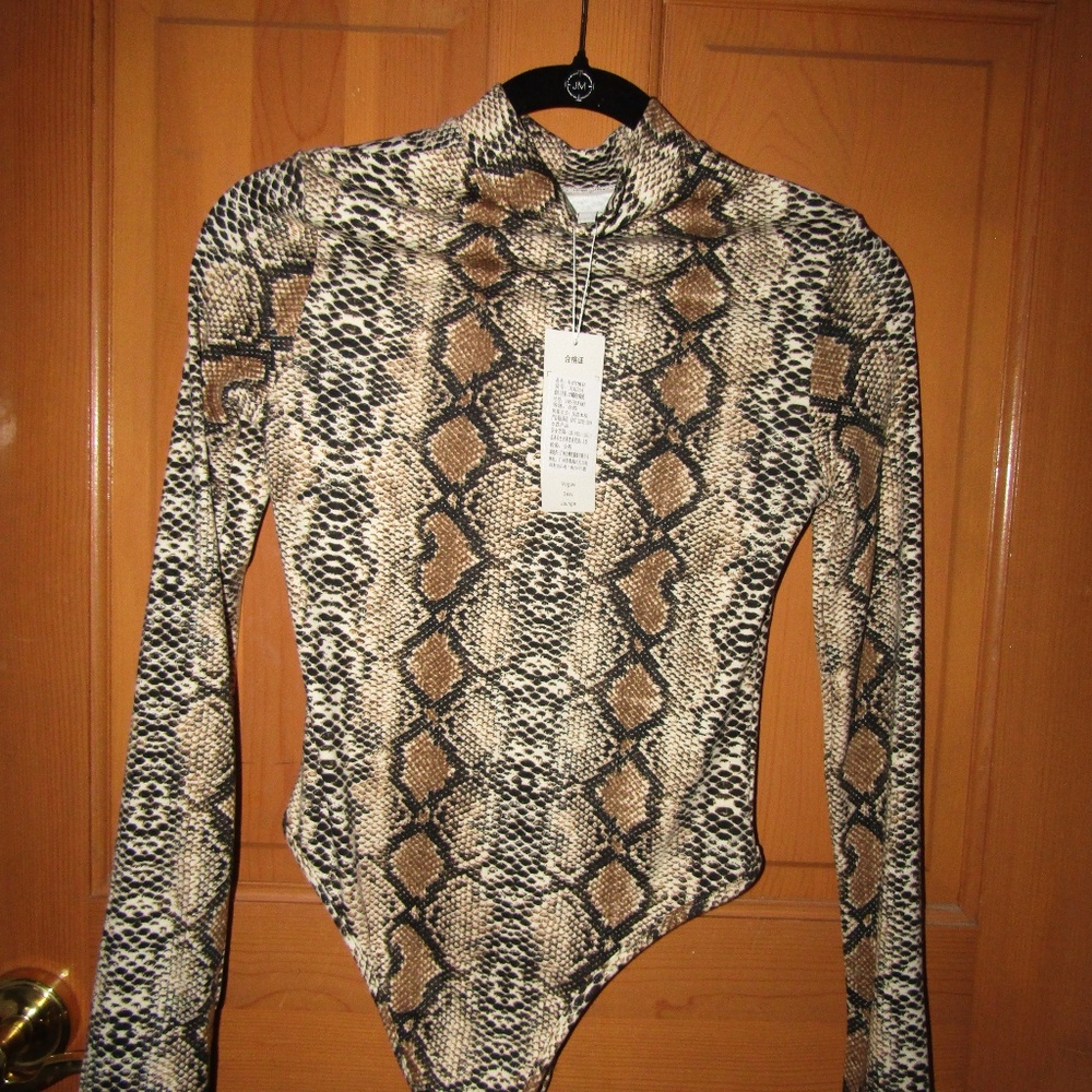 Snake Print Bodysuit